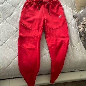 Red Nike Tech tracksuit (Pants), Size Small Men’s.